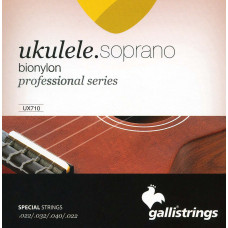 Струни для укулеле Gallistrings UX710 (.022-.040), Soprano, Bionylon