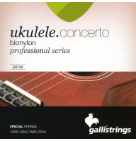 Ukulele Strings Gallistrings UX720 (.022-.040), Concerto, Bionylon