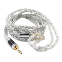 Кабель для наушников Knowledge Zenith (KZ Audio) Cable 2pin (C) 90-8 (Silver & Blue)