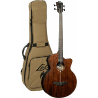 Electric Acoustic Bass Guitar Lag SAUVAGE-BCE + case