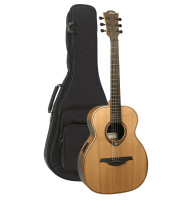 Acoustic-Electric Travel Guitar Lag Escapade TRAVEL-RCE (Red Cedar) + bag