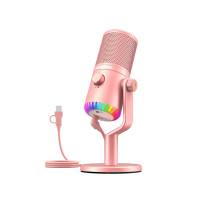 Мікрофон для геймерів Maono DM30 (Pink)