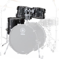 Набір барабанів томів (2 підвісних та підлоговий) Yamaha Live Custom Hybrid Oak LHP6F3-UCS (UZU Charcoal Sunburst)