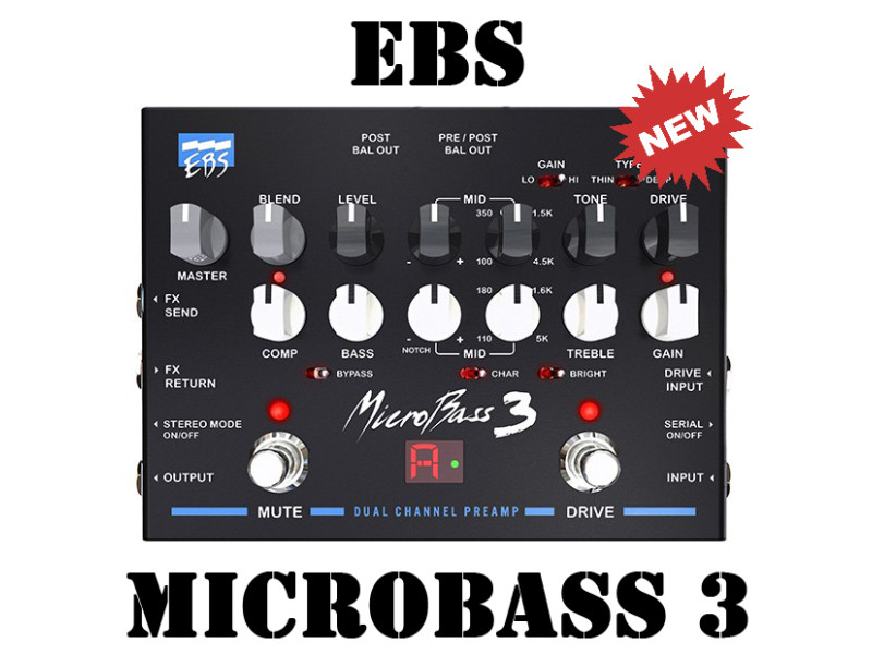 EBS MicroBass 3 - new preamp!