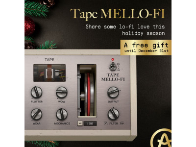 Arturia gifts musicians with Tape MELLO-FI, a free premium lo-fi effect