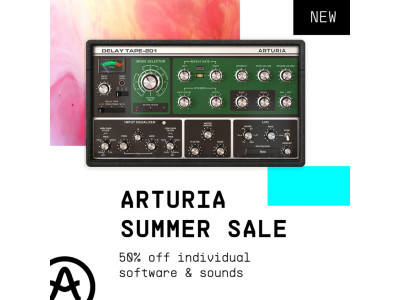Летняя распродажа Arturia: скидка 50% на отдельные программы и звуковые банки