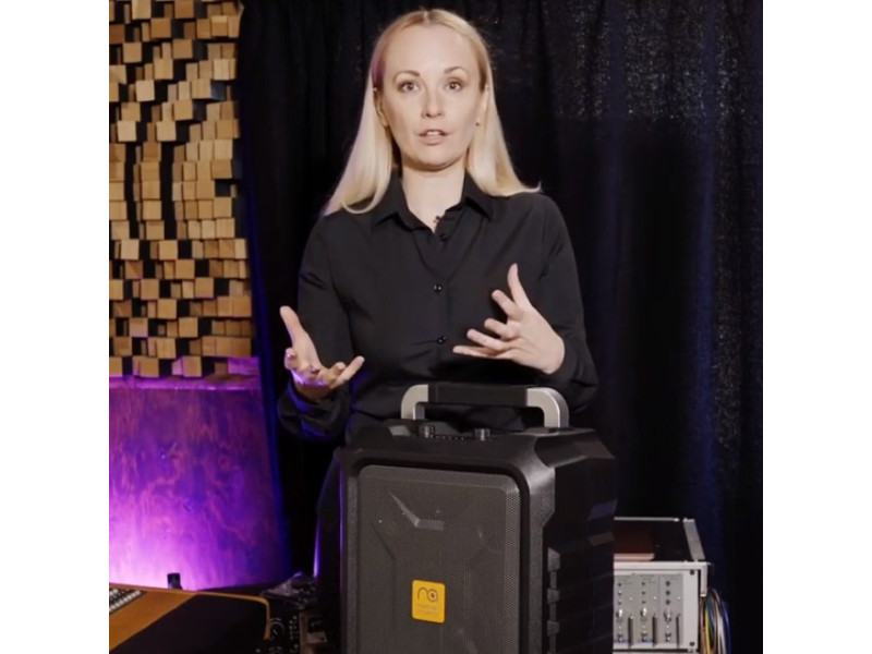 Надежда Бондарец об активной акустической системе на колесах Maximum Acoustics MobiCUBE.60
