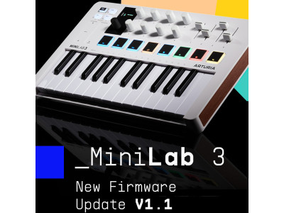 Arturia випустила безкоштовне оновлення прошивки V1.1 для MiniLab 3