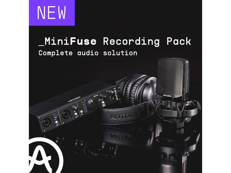 Arturia introduced the MiniFuse Recording Pack, all-in-one interface bundle
