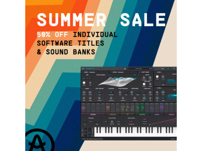 Літній розпродаж Arturia 2023: знижка 50% на окремі програми та звукові банки