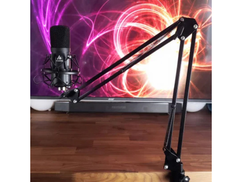 Maono A04 – самый доступный подкаст-микрофон с пантографом