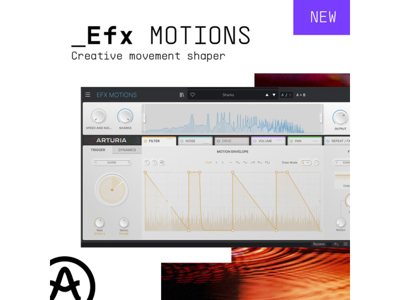 Arturia releases Efx MOTIONS: Creative Movement Shaper