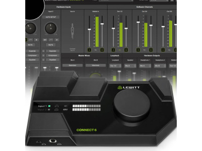 LEWITT додає нові функції до аудіоінтерфейсу CONNECT 6