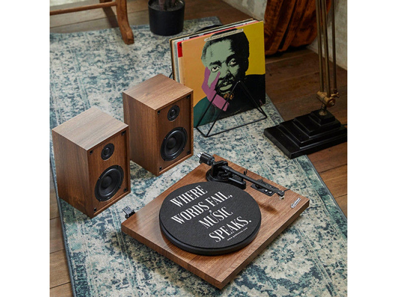 The central figure in the Gadhouse family: the Henry turntable with acoustics