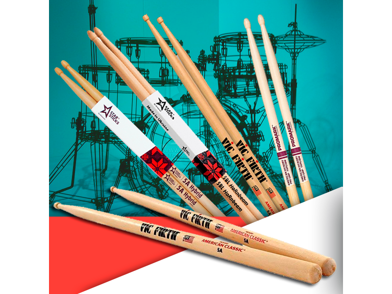 5A vs 5B – какие барабанные палочки выбрать?