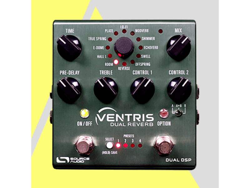 Pedal Ventris Dual Reverb: novelty from Source Audio is on the way