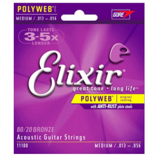 Струни для акустичної гітари Elixir AC PW M (13-56)