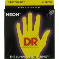 Electric guitar strings DR NYE-9/42 NEON Hi-Def (9-42) Lite-n-Heavy