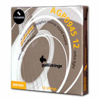 Acoustic guitar strings Gallistrings AGP0945-12 (.009-.045), ProCoated, EXTRA LIGHT, Phosphor Bronze