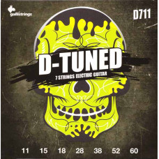 Струни для електрогітари Gallistrings D711 (.011-.060), D-Tuned, REGULAR HEAVY, Steel/Nickel