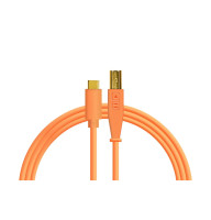 USB-сable DJ Techtools Chroma Cables: USB-C to B (Neon Orange)