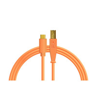 USB-кабель DJ Techtools Chroma Cables: USB-C to B (Neon Orange)