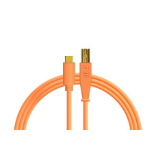 USB-кабель DJ Techtools Chroma Cables: USB-C to B (Neon Orange)