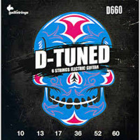 Electric Guitar Strings Gallistrings D660 (.010-.060), D-Tuned, Steel/Nickel