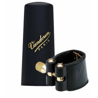 Ligature and Cap for Soprano Saxophone Vandoren LC26P