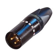 XLR Neutrik NC3MXX-B-CRYSTAL