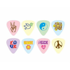 Медіатори в наборі D'Andrea PL-MD Peace & Love Medium/72 шт