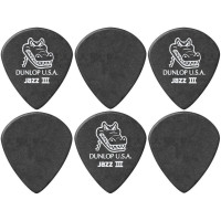 Набір медіаторів Dunlop 571P1.4 Gator Grip Jazz III Pick 1.4 (6 Pack)