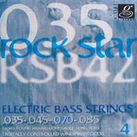 Струни для бас-гітари Gallistrings RSB42 (.035-.085), Rock Star, LIGHT, Nickel