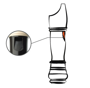 Блокфлейта Angel ASRG-350-BK