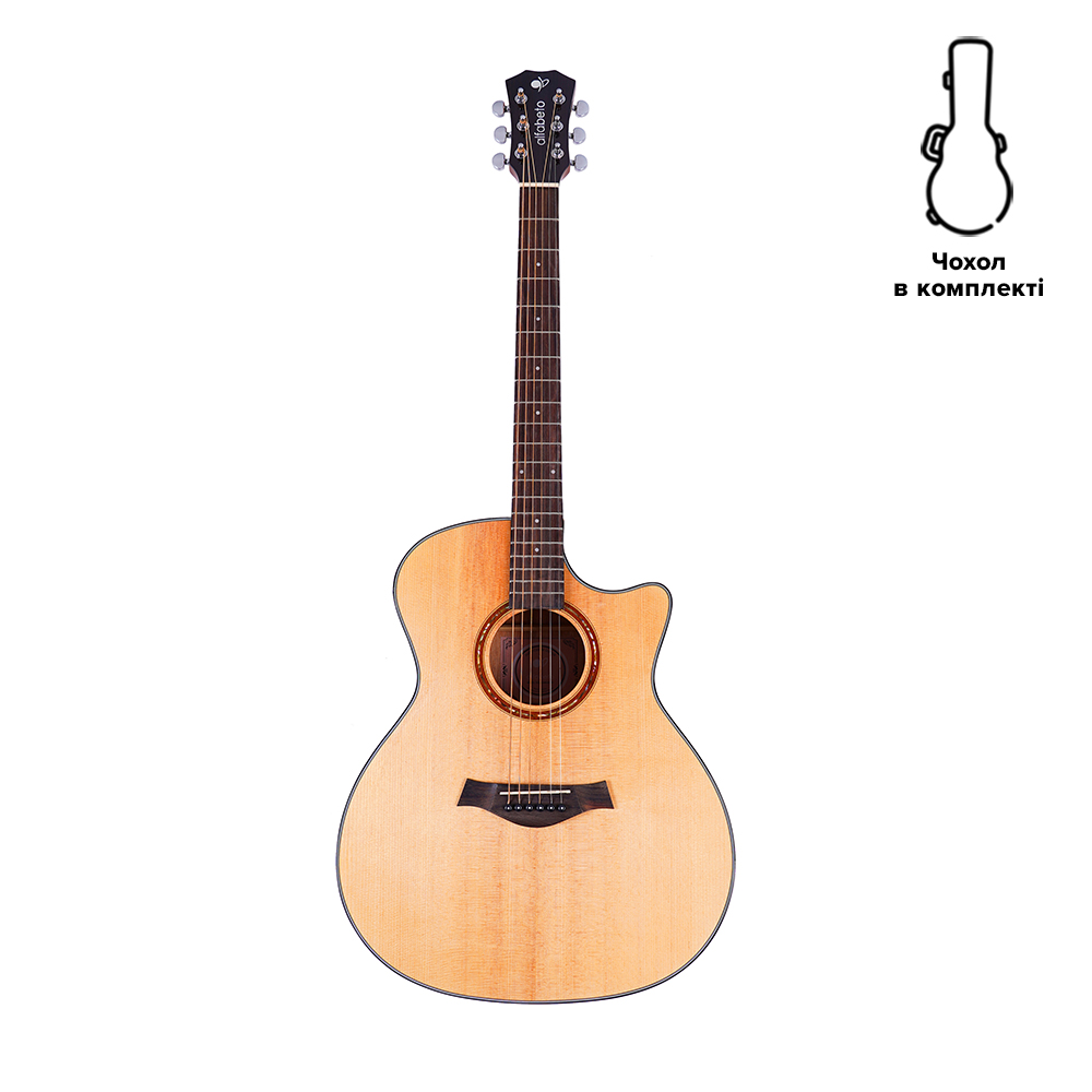 Акустическая гитара Alfabeto SOLID AMS40 (Natural) + чехол
