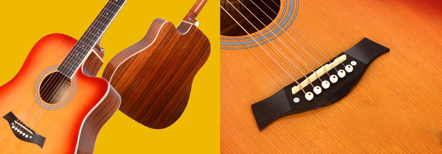 Alfabeto Walnut41 acoustic guitar detailing