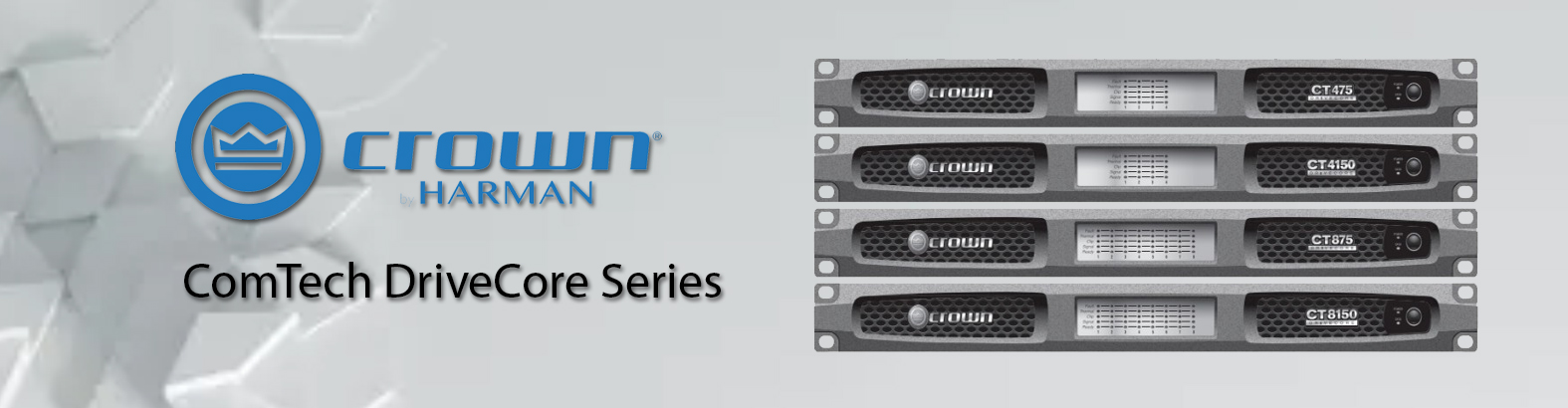 ComTech DriveCore amplifiers series promo photo