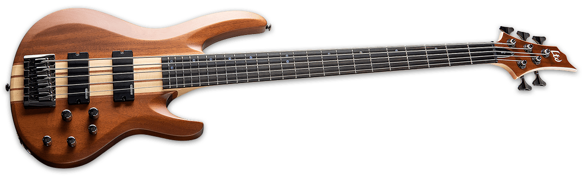 LTD B-5E Mahogany Natural Satin