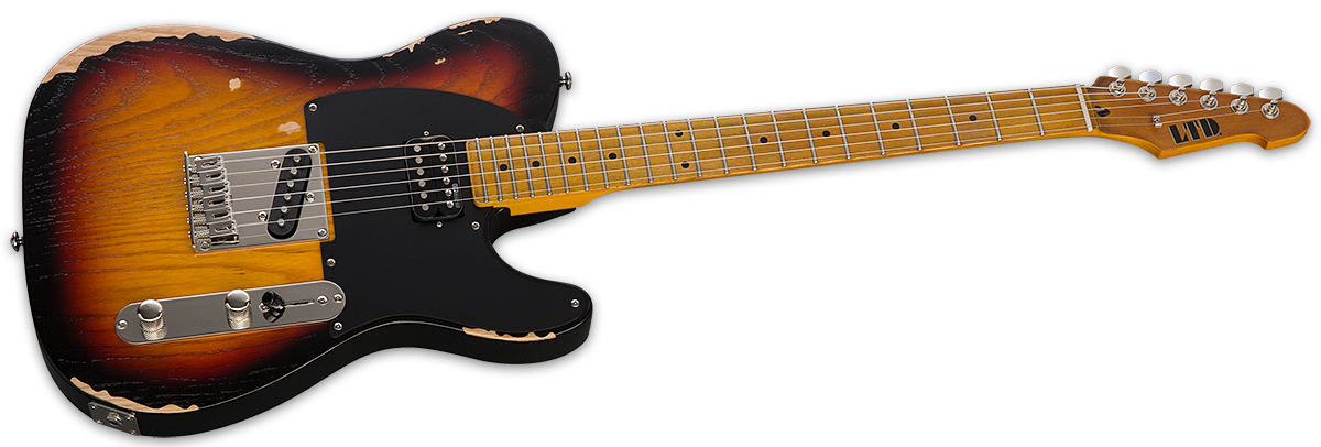 LTD TE-254 Distressed 3-Tone Burst