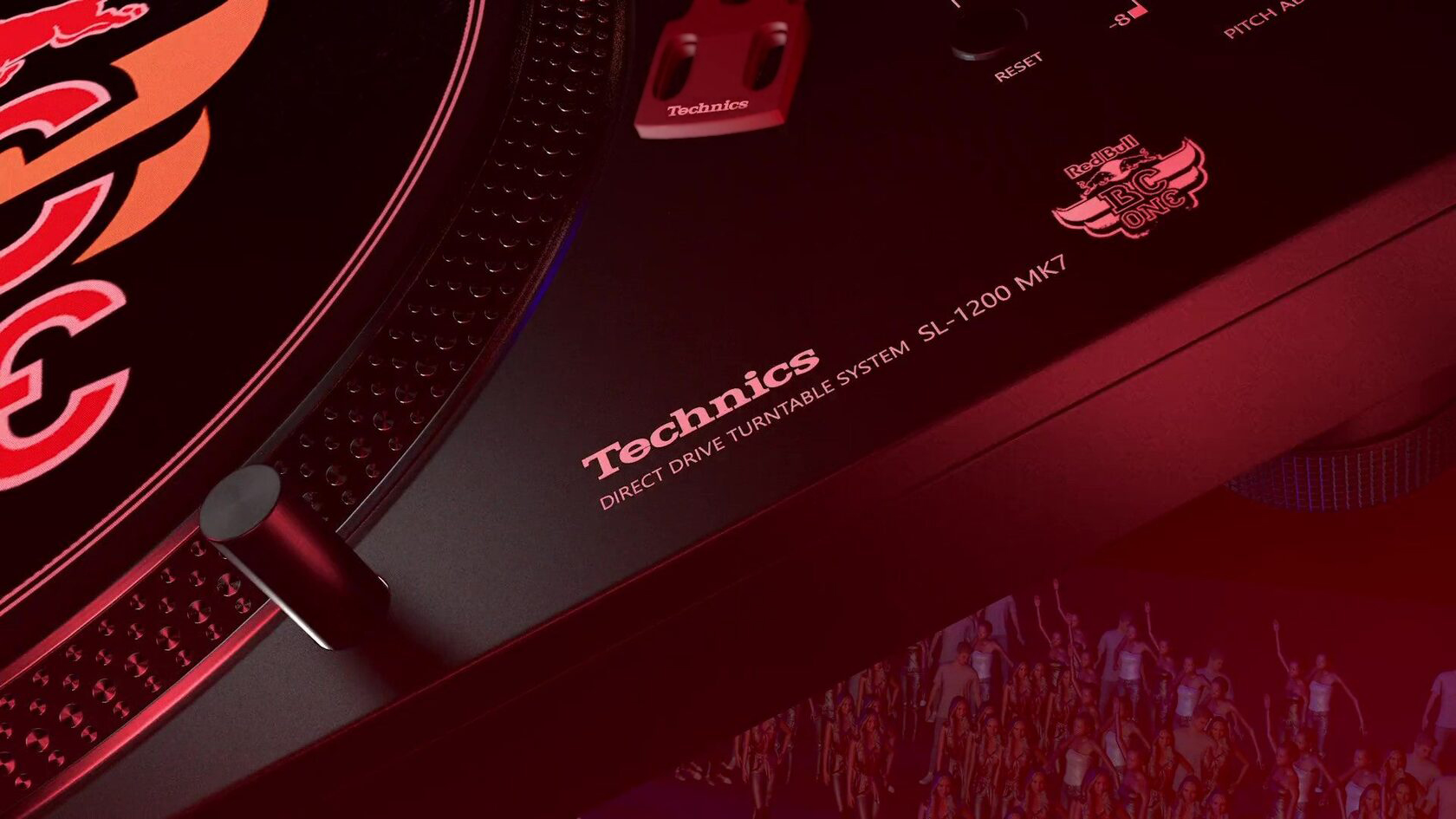 Technics SL-1210MK7 Red Bull Black