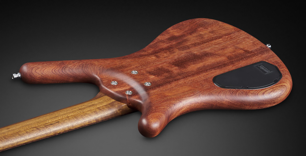 Warwick Teambuilt Pro Series Corvette Bubinga, 4-String, A/A Natural Transparent Satin