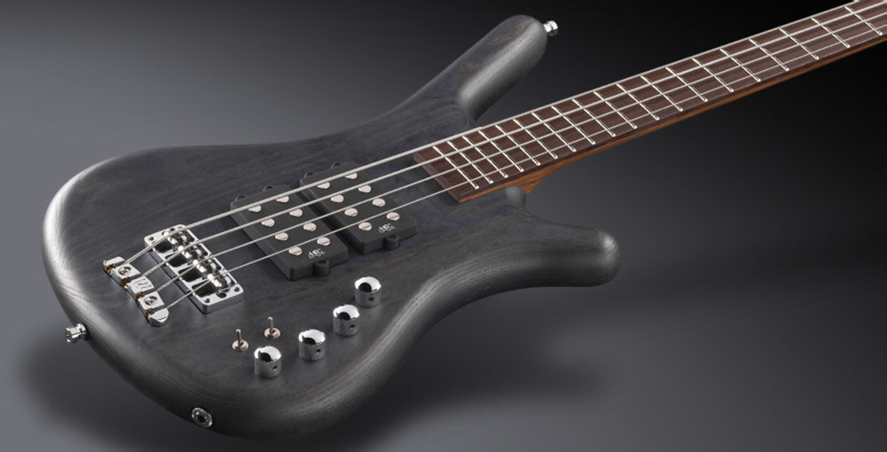 Warwick Teambuilt Pro Series Corvette $$, 4-String Nirvana Black Transparent Satin