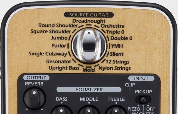 AC-2 Acoustic Creator предлагает 16 исходных гитарных пресетов