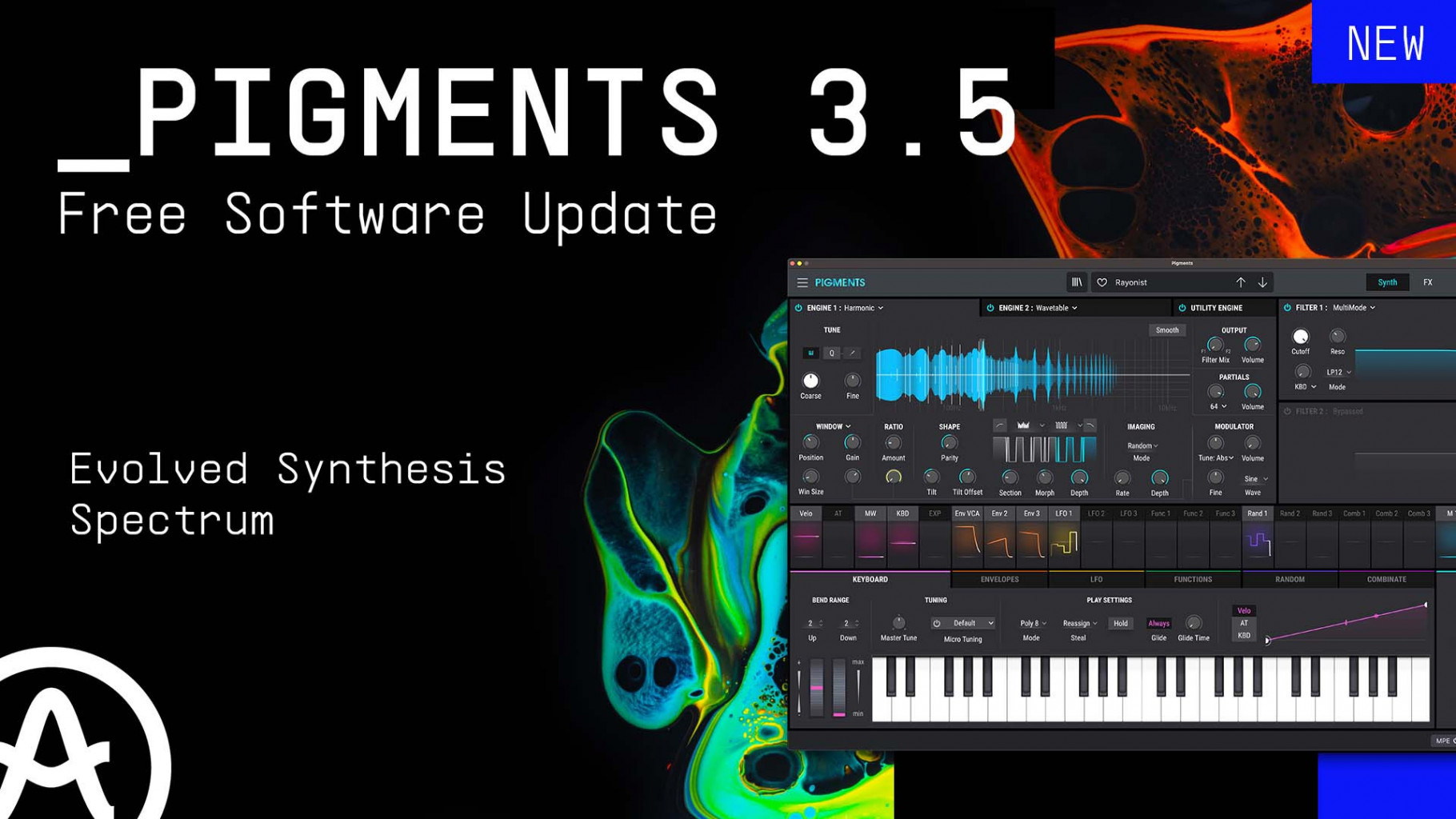Arturia наполняет Pigments улучшенной модуляцией, искажением, фильтрацией – бесплатно!