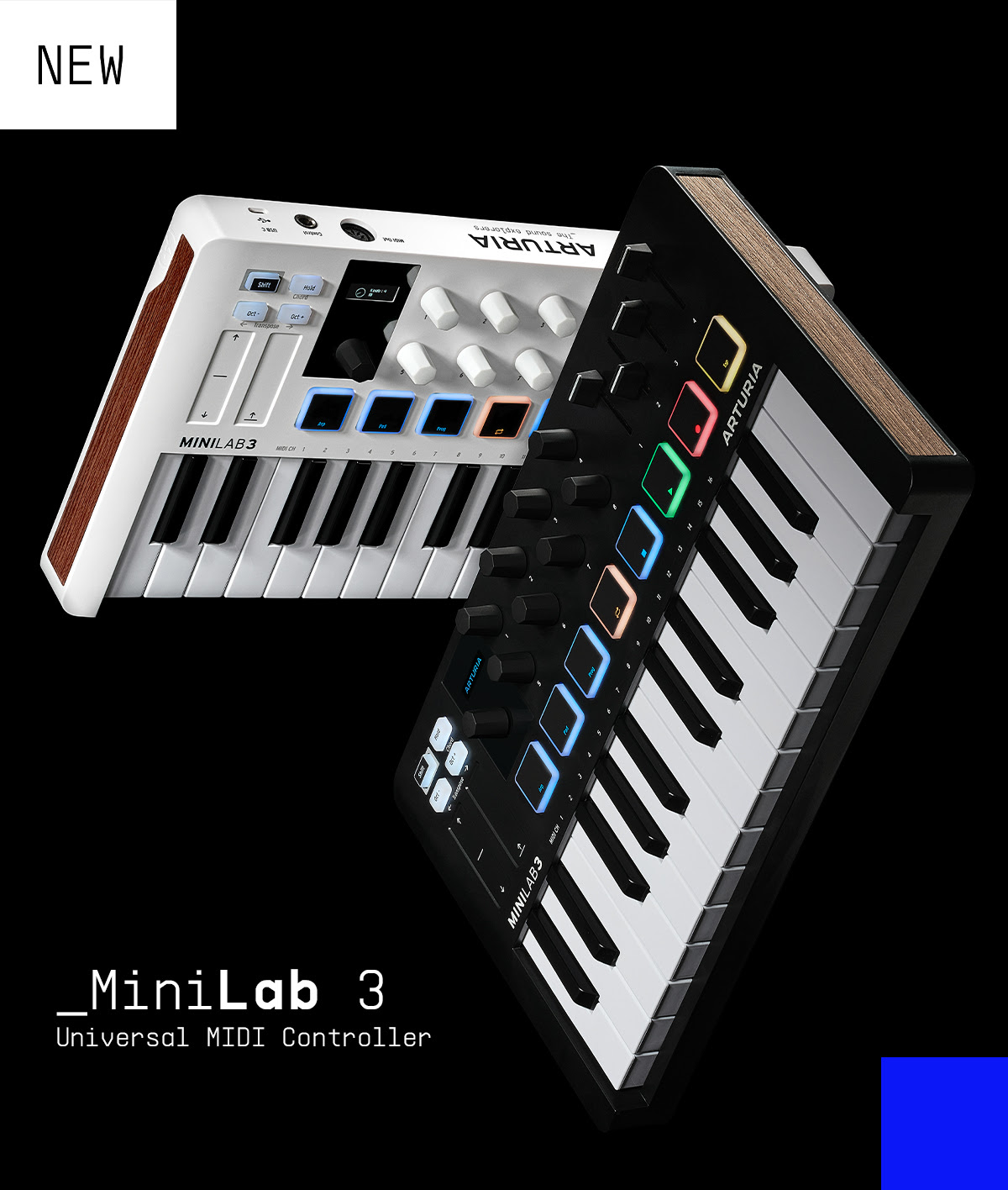 Arturia представила обновленный MIDI-контроллер нового поколения MiniLab 3