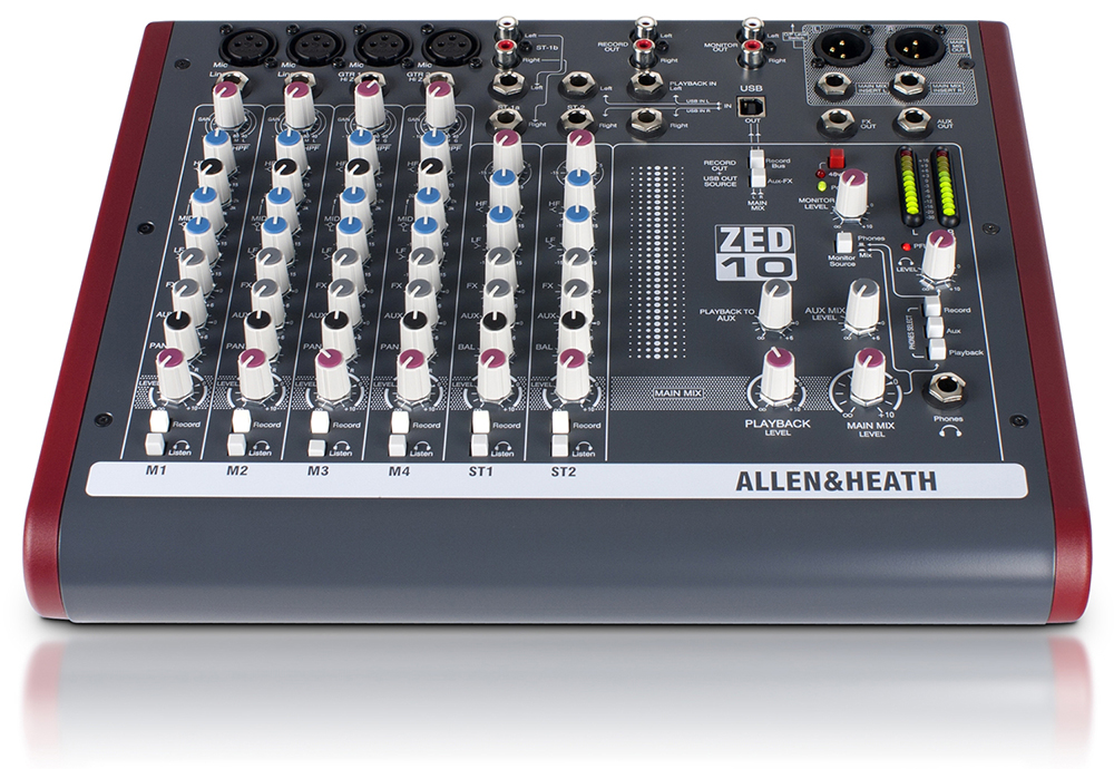 Компактний мікшерний пульт Allen & Heath ZED-10