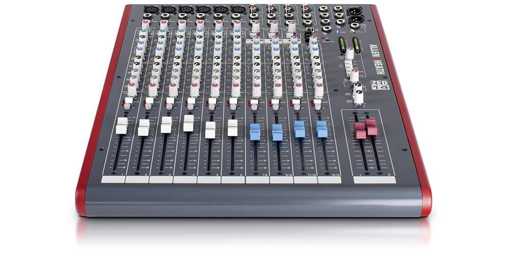 Компактний мікшерний пульт зі 100-мм фейдерами Allen & Heath ZED-14