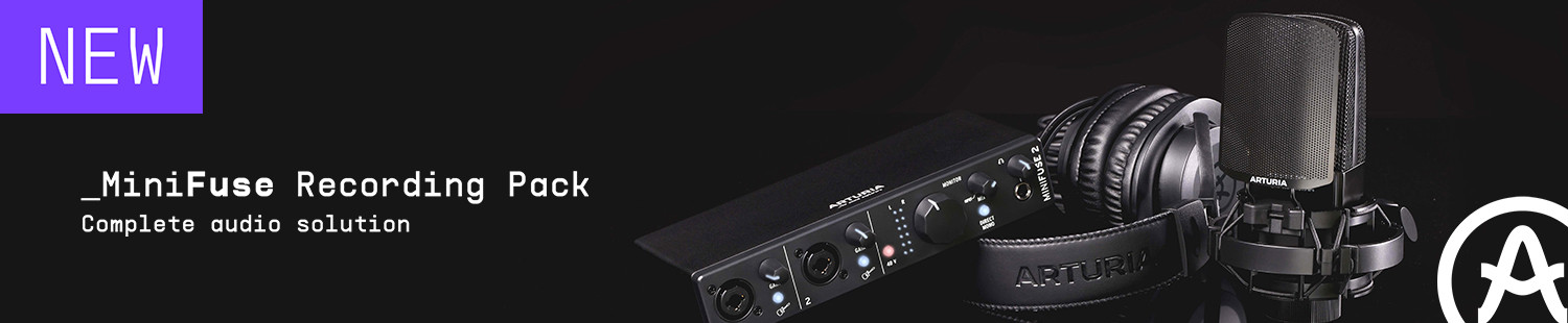 Arturia Introduced MiniFuse Recording Pack