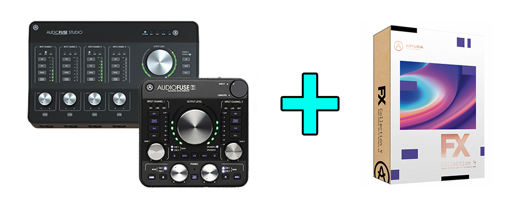 До кожного аудіоінтерфейсу серії AudioFuse в комплекті електронний ключ до повної версії FX Collection 4