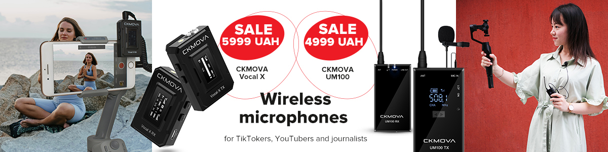 CKMOVA Wireless Microphones from UAH 4999